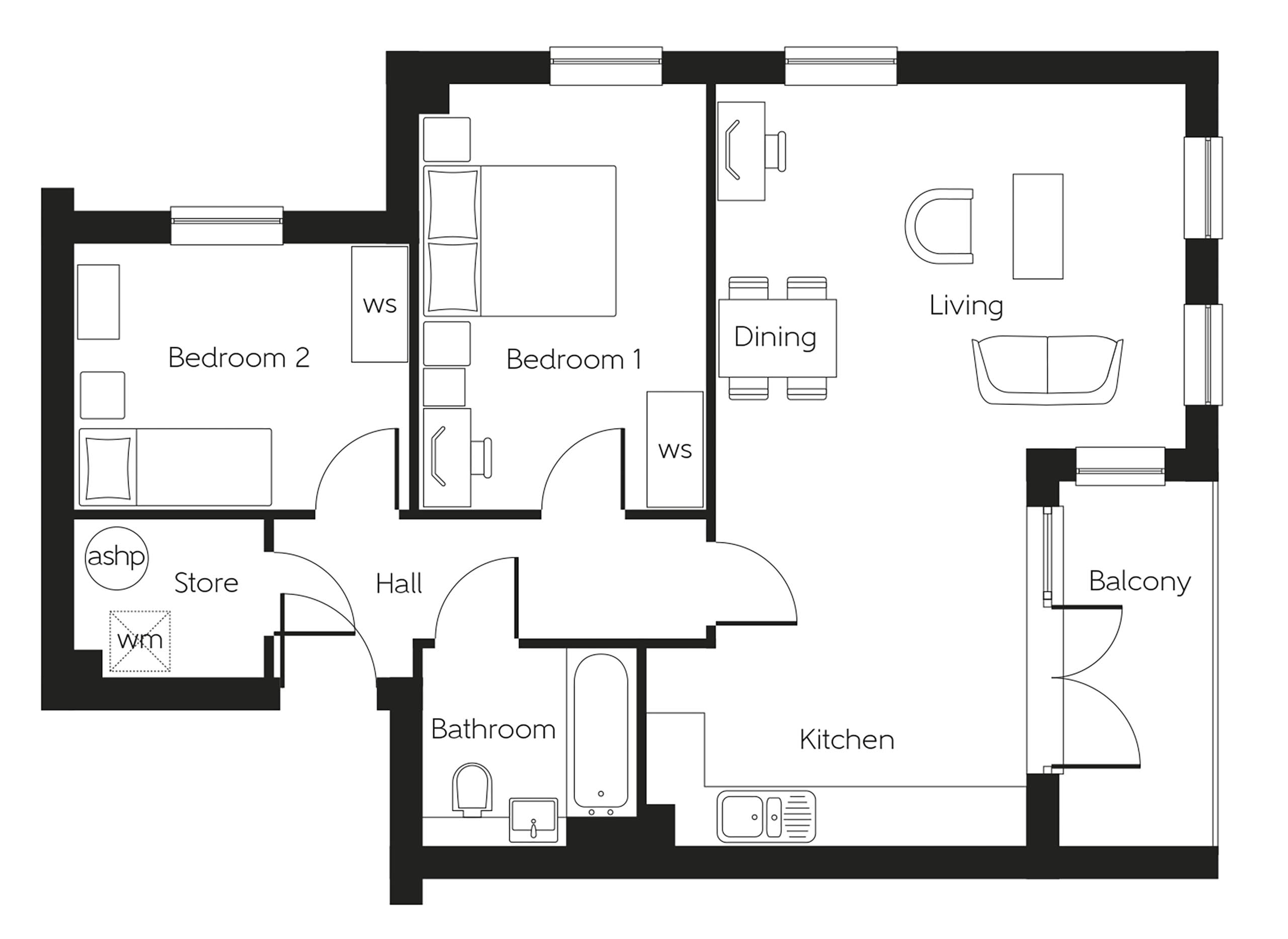 9, 97A-117 Caversham Road, Reading floorplan