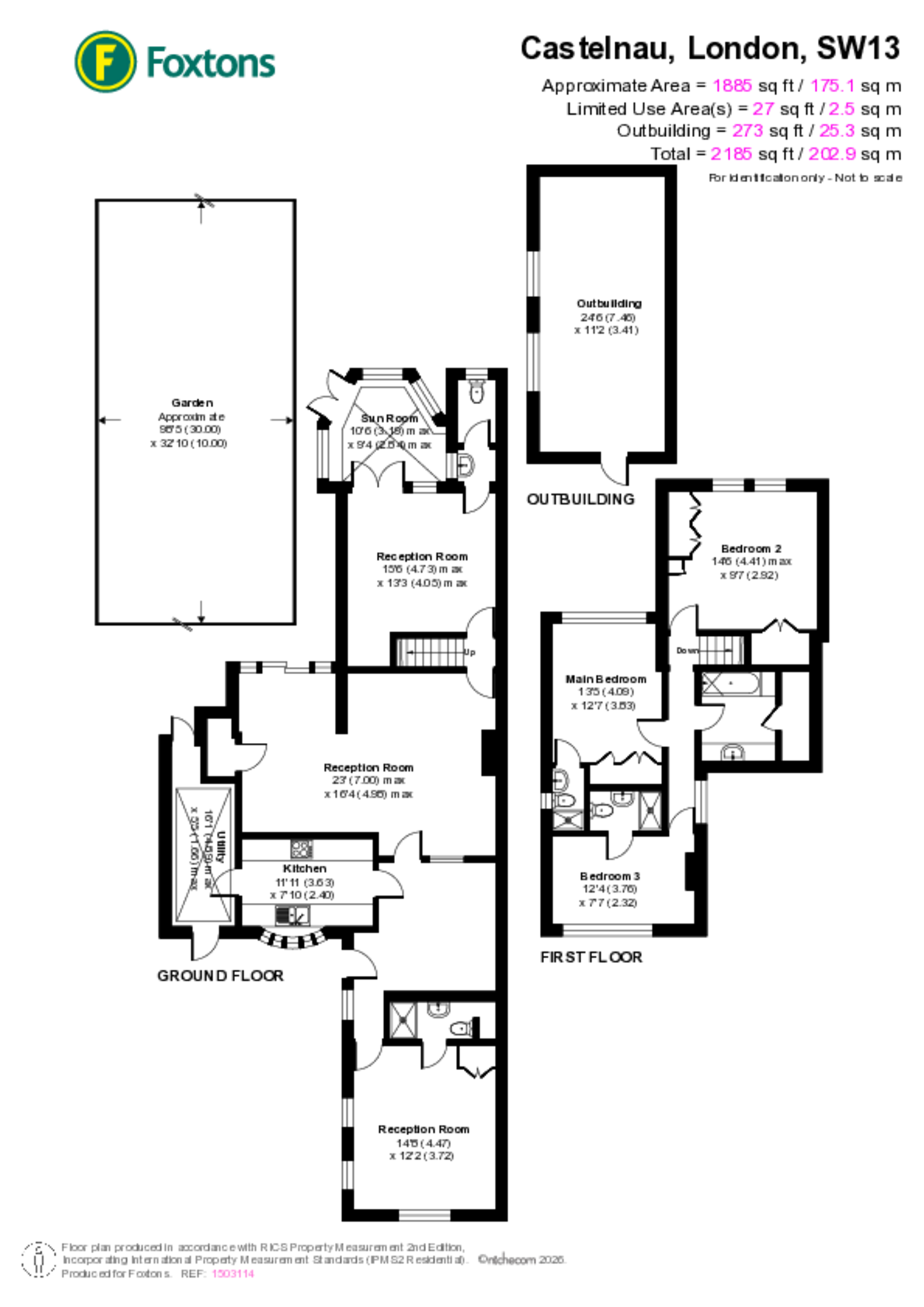 Castelnau, Barnes floorplan