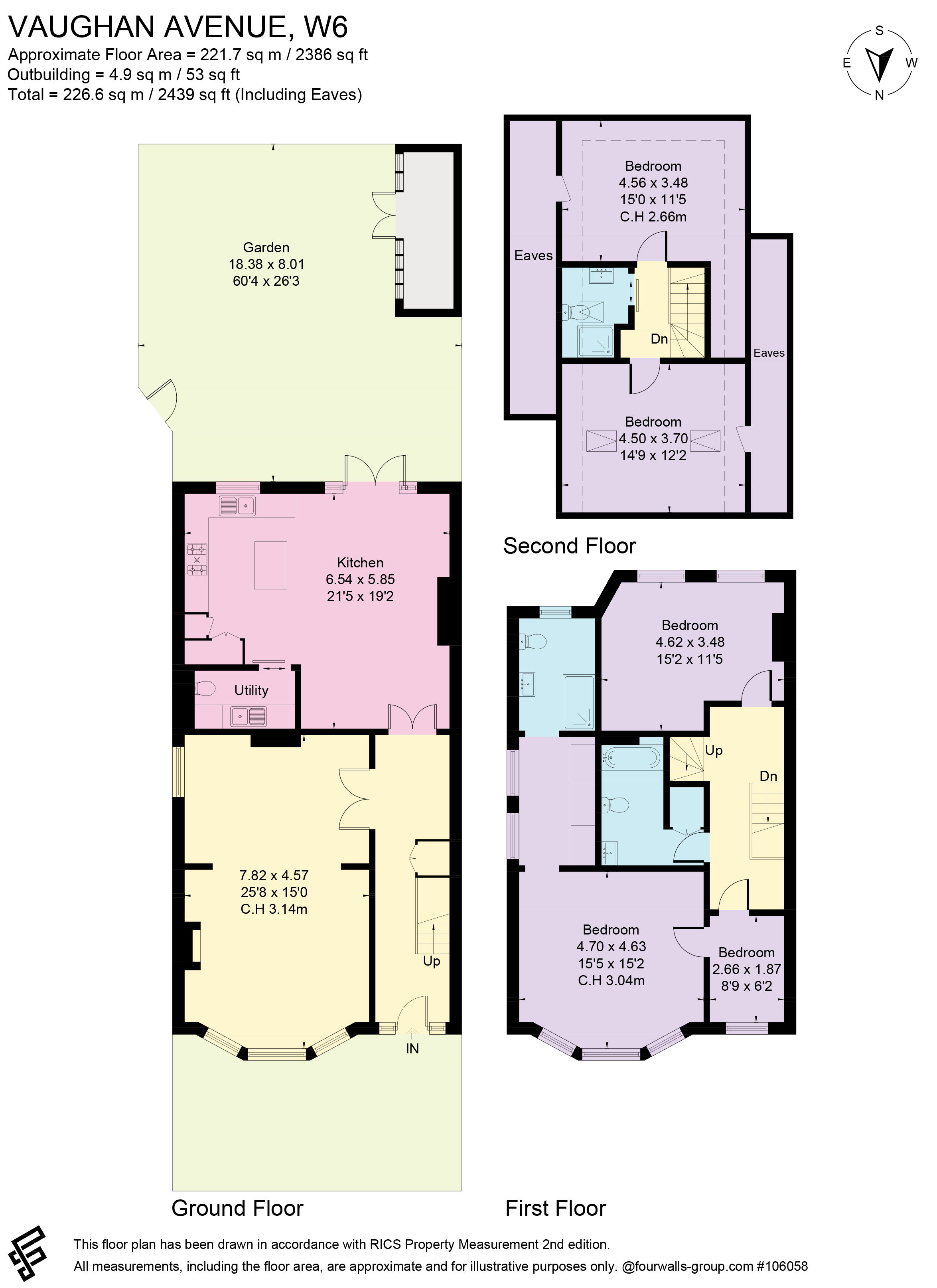 9, Vaughan Avenue, London floorplan