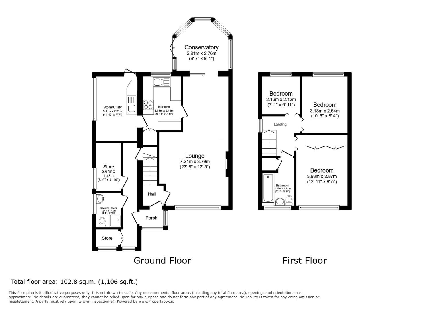 Moor View Road, Sheffield floorplan