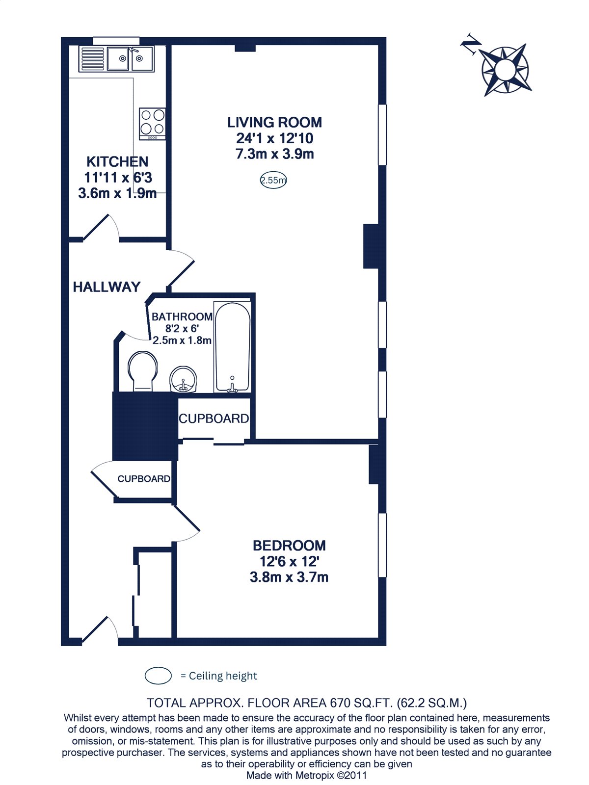 Shoot Up Hill, London floorplan
