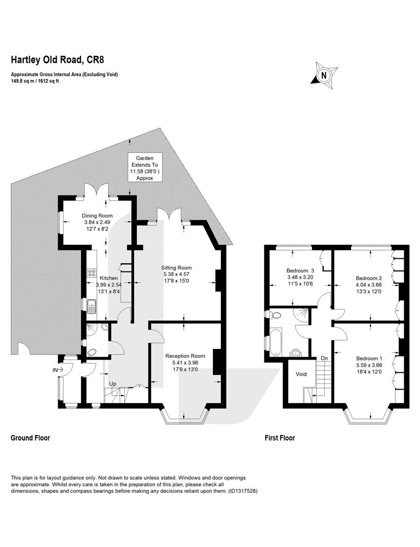 5, Hartley Old Road, Purley floorplan