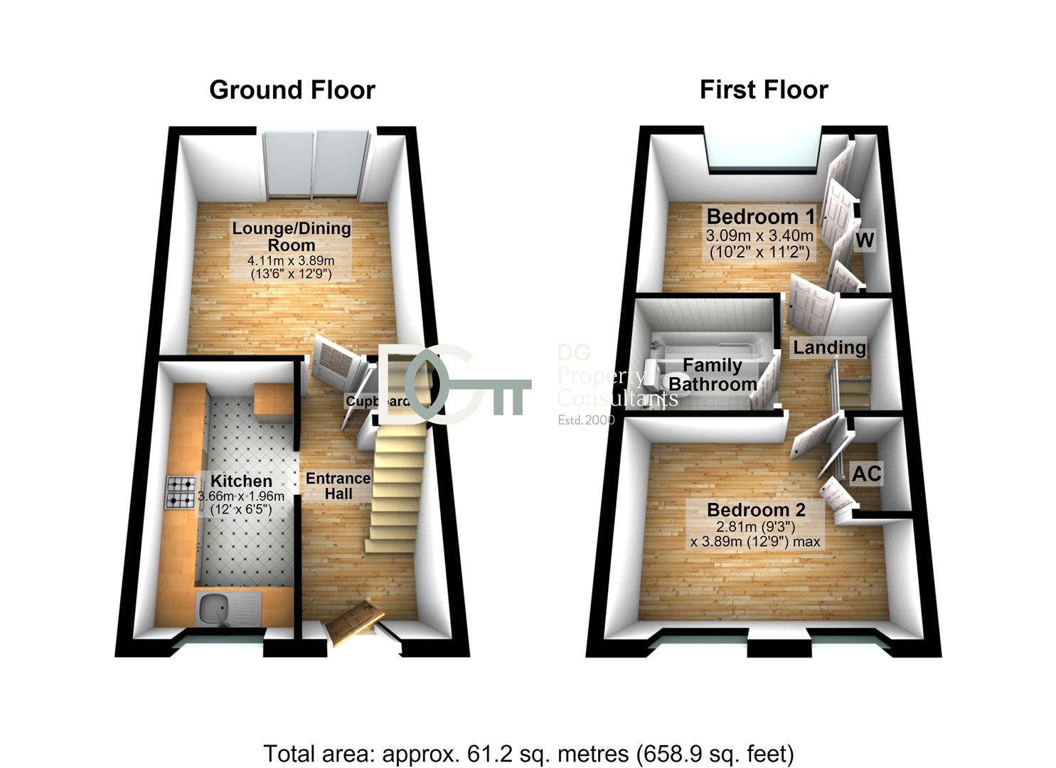 59, Bryant Way, Toddington floorplan