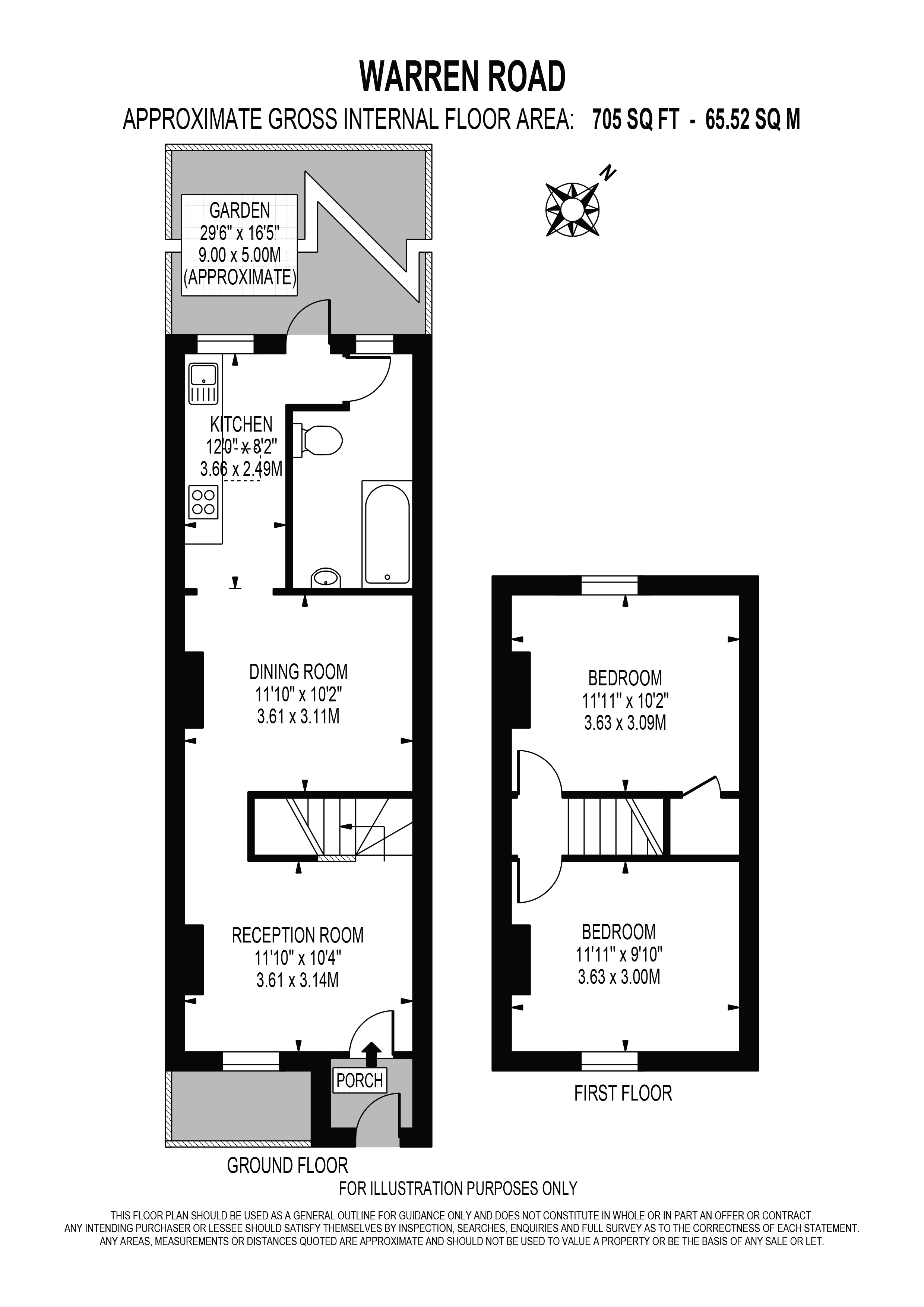 Warren Road, Surrey floorplan