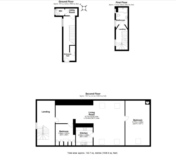 1, Old School Court, Devon floorplan