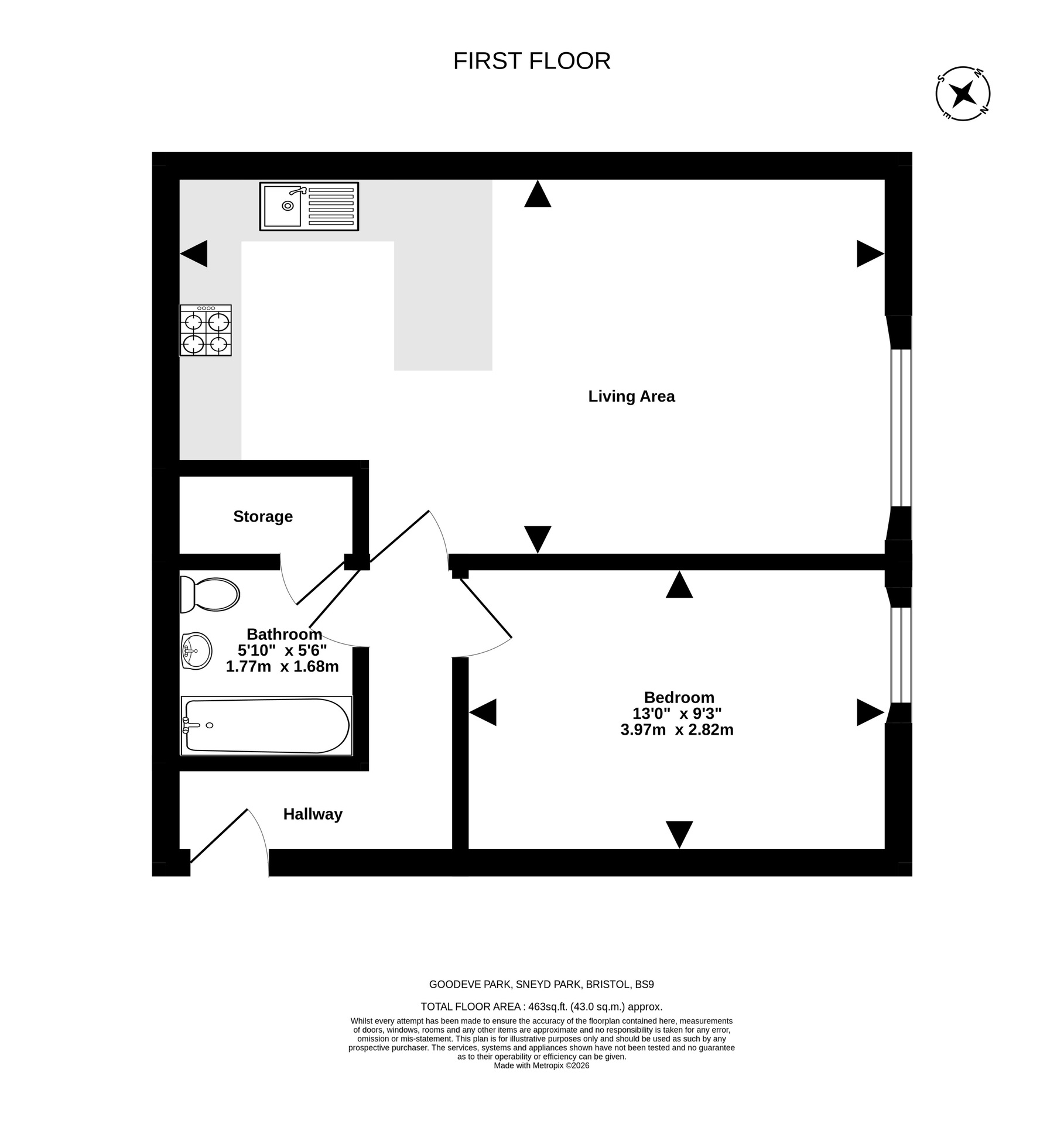 40 Goodeve Park, Bristol floorplan