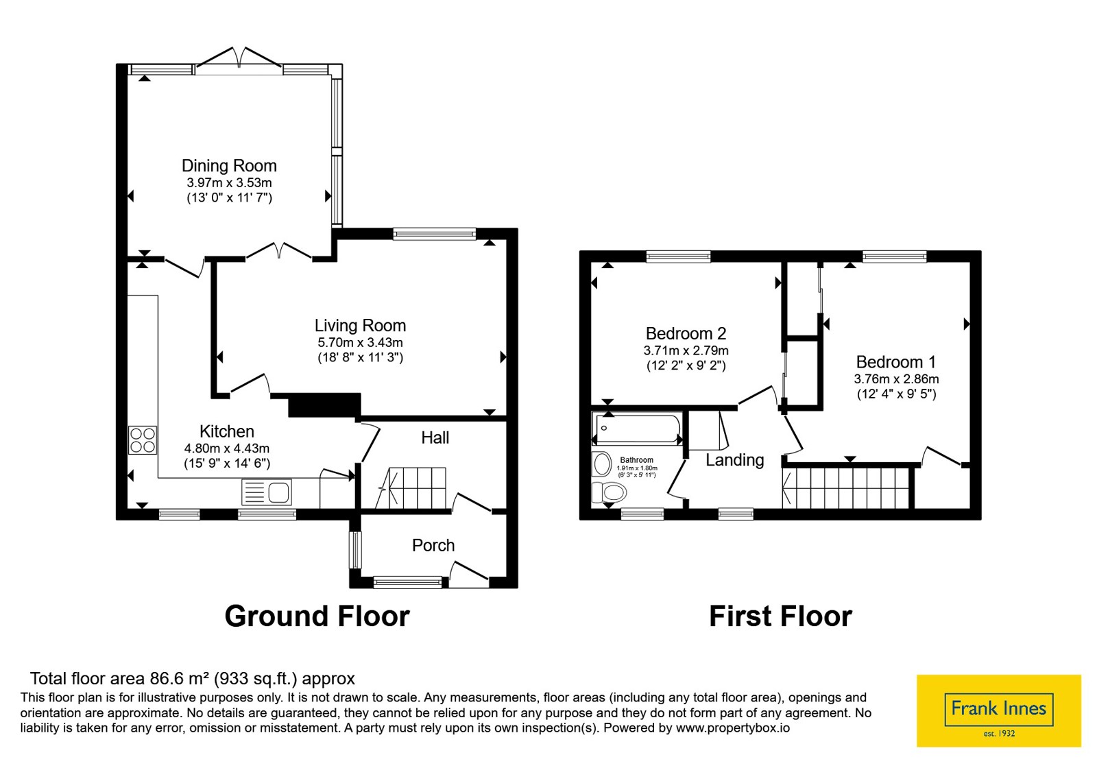 21, Fairway Crescent, Nottingham floorplan