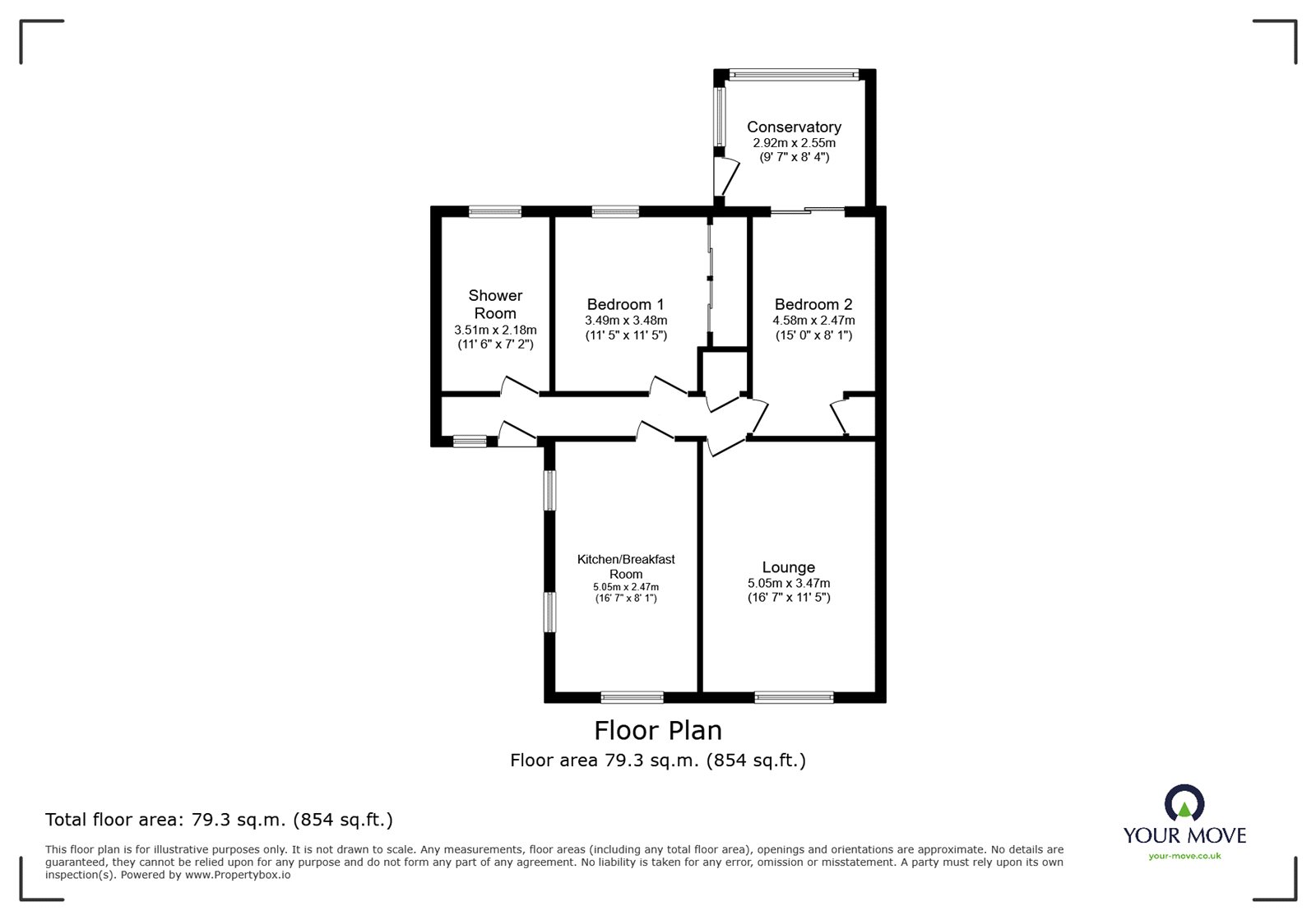 1, Coleridge Road, Doncaster floorplan