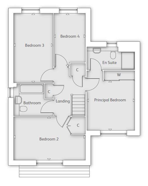 Plot 3, The Westcott, Warwick Place, Hammondstreet Road, Cheshunt floorplan