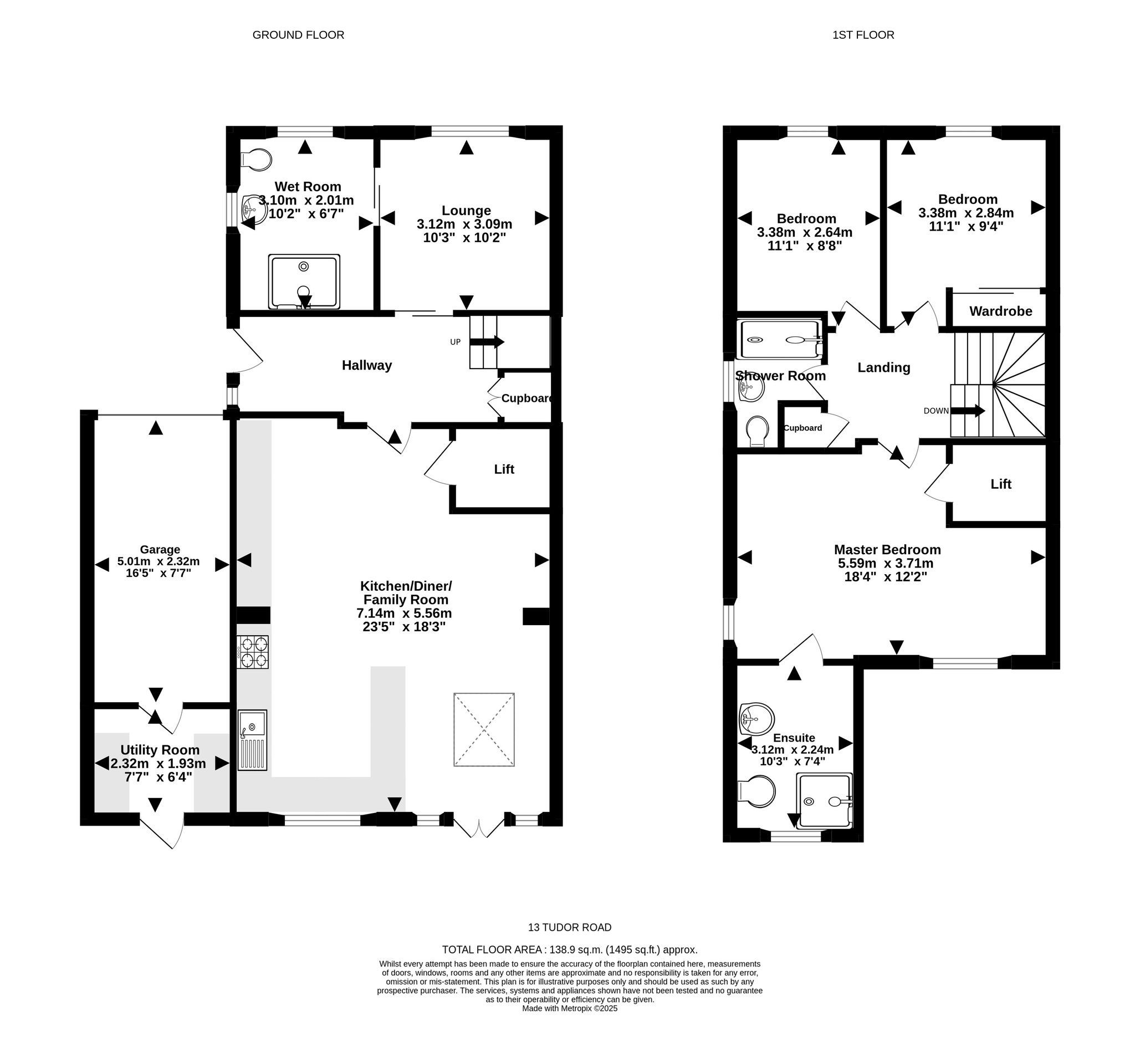 13 Tudor Road, Bristol floorplan