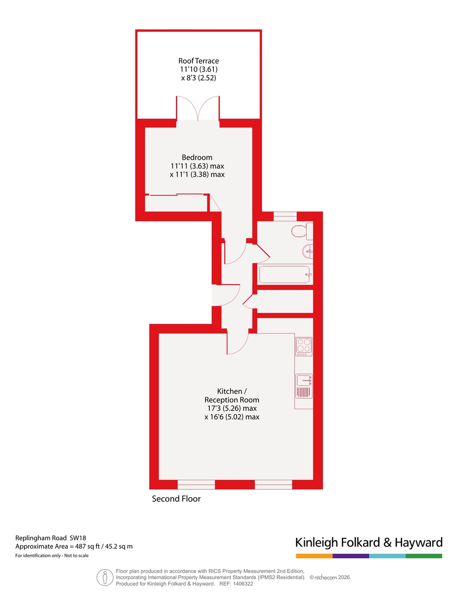 Flat 6, 77, Replingham Road, London floorplan