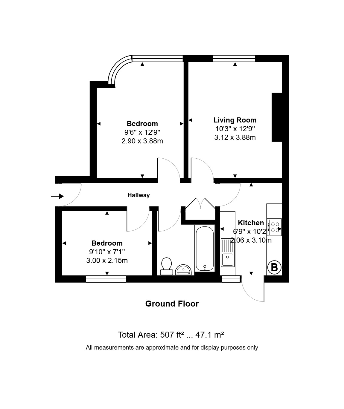 44, Windermere Road, Reading floorplan