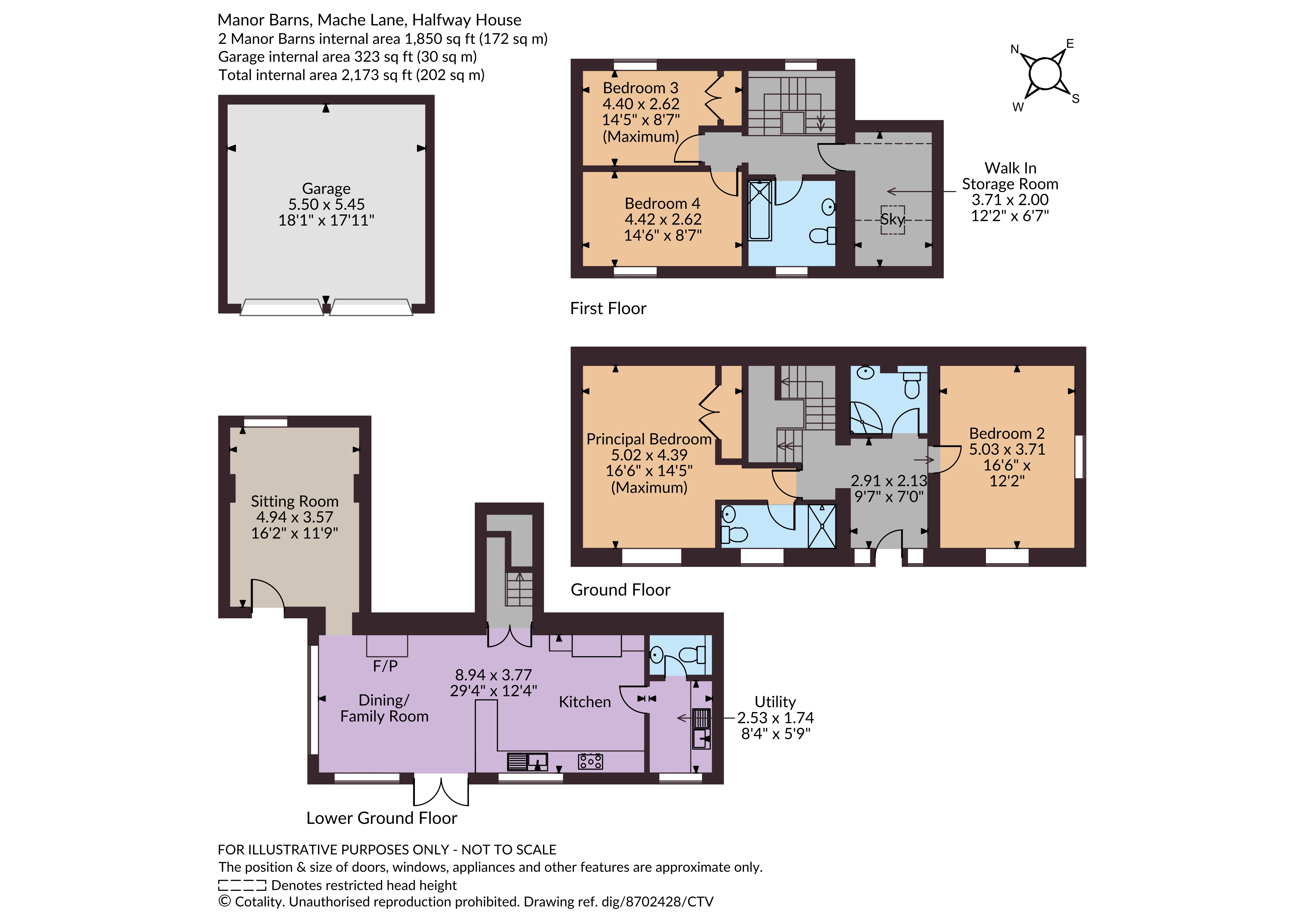 2 Manor Barns, Halfway House floorplan