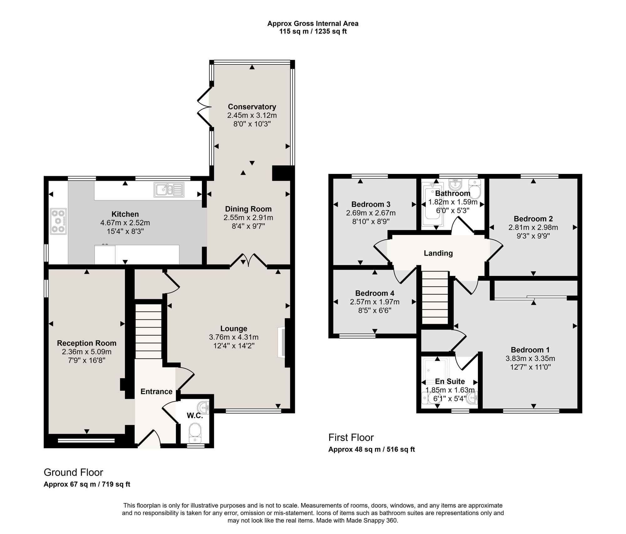 12 Sandywarps, Manchester floorplan