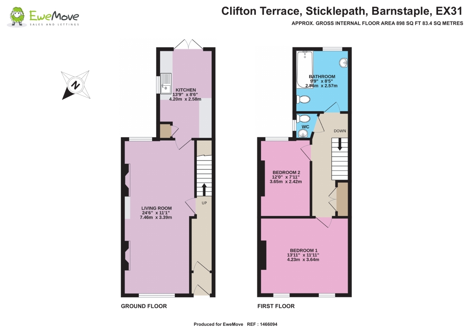 5, Clifton Terrace, Barnstaple floorplan