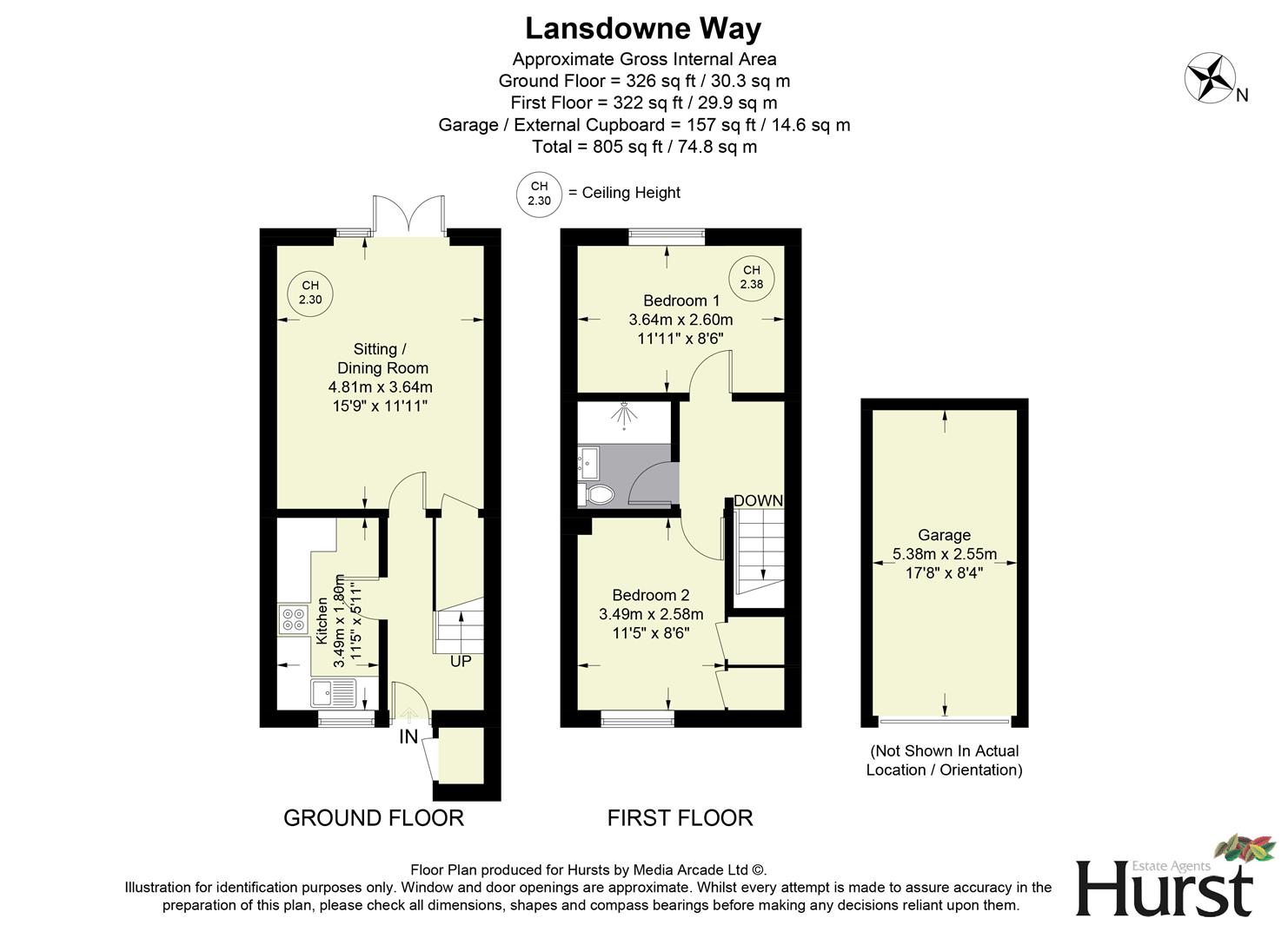62, Lansdowne Way, High Wycombe floorplan