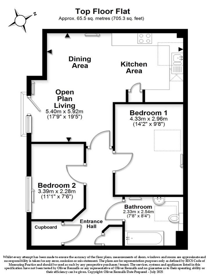 Flat 5, Fawn House, 6 Albacore Way, Hayes floorplan