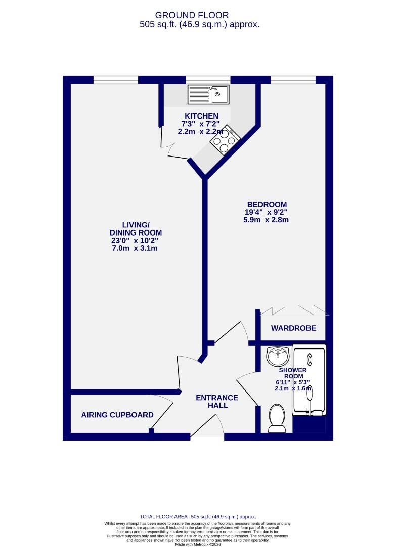 3 Fairfax Court, Acomb Road, York floorplan
