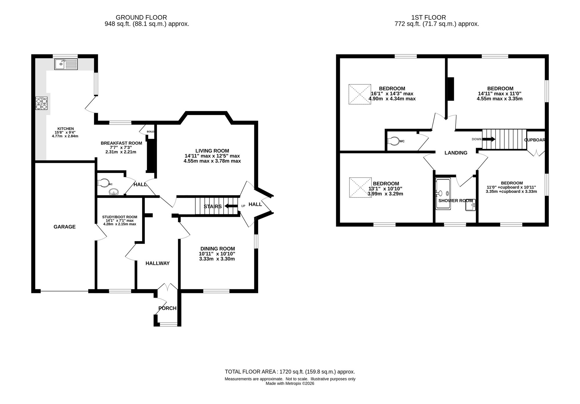 Woodside Cottage Byley Lane, Crewe floorplan
