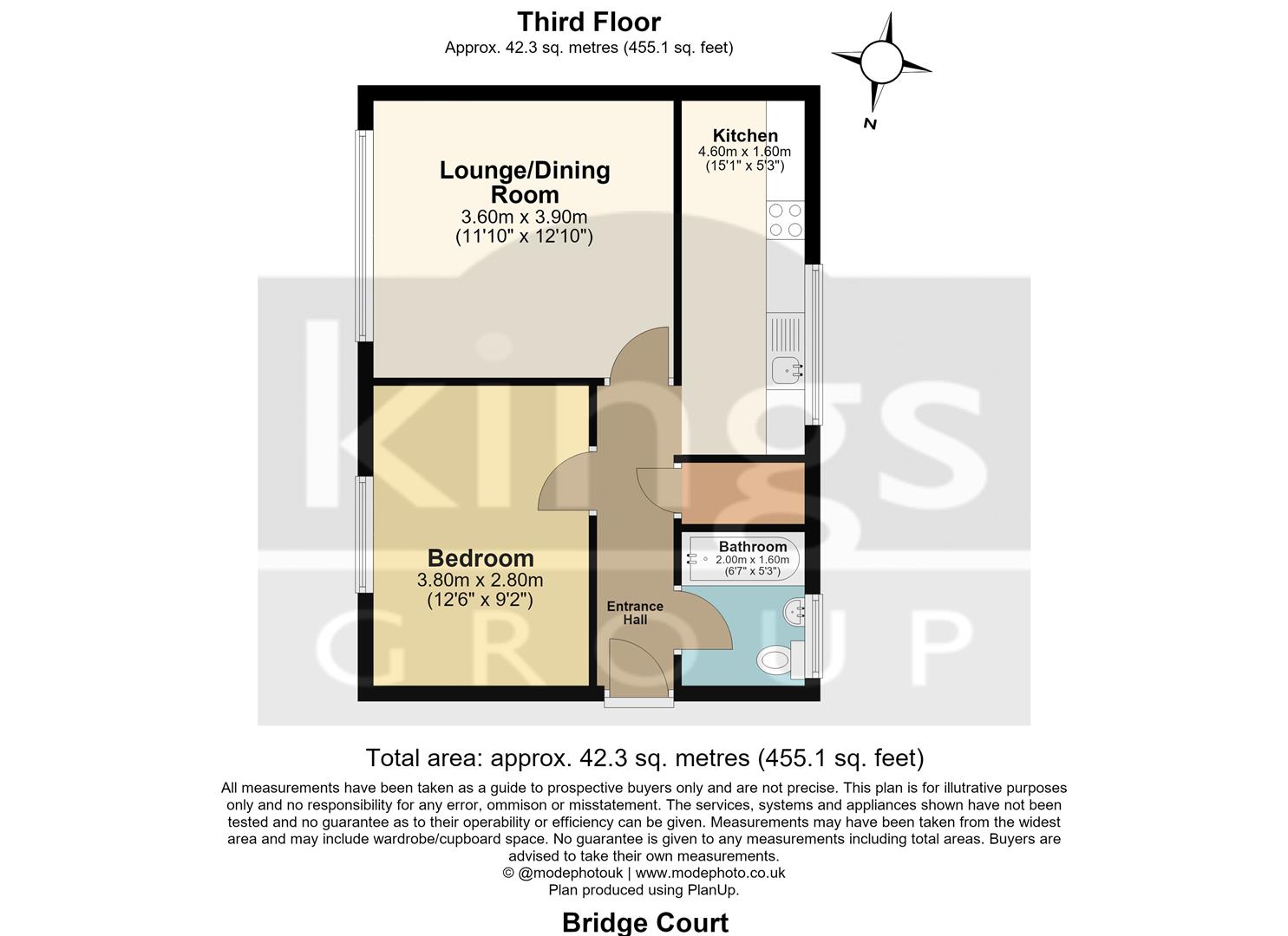 271G Bridge Court, High Street, Waltham Cross floorplan