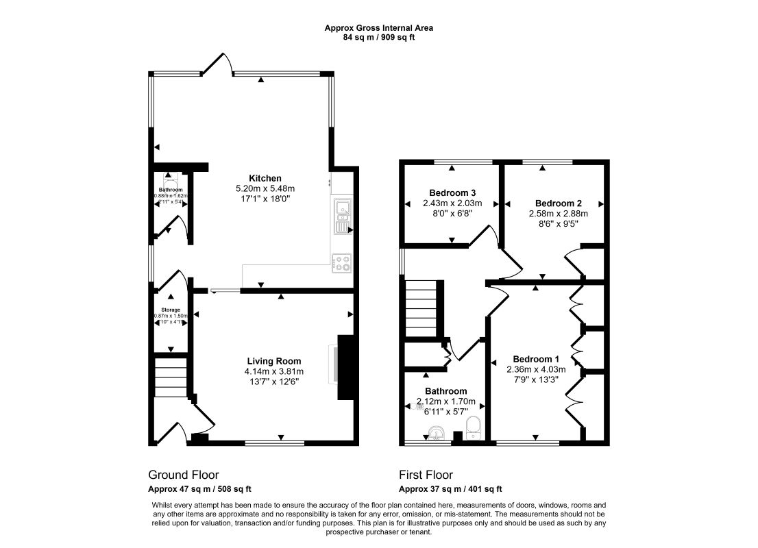 16, Winfield Road, Rotherham floorplan