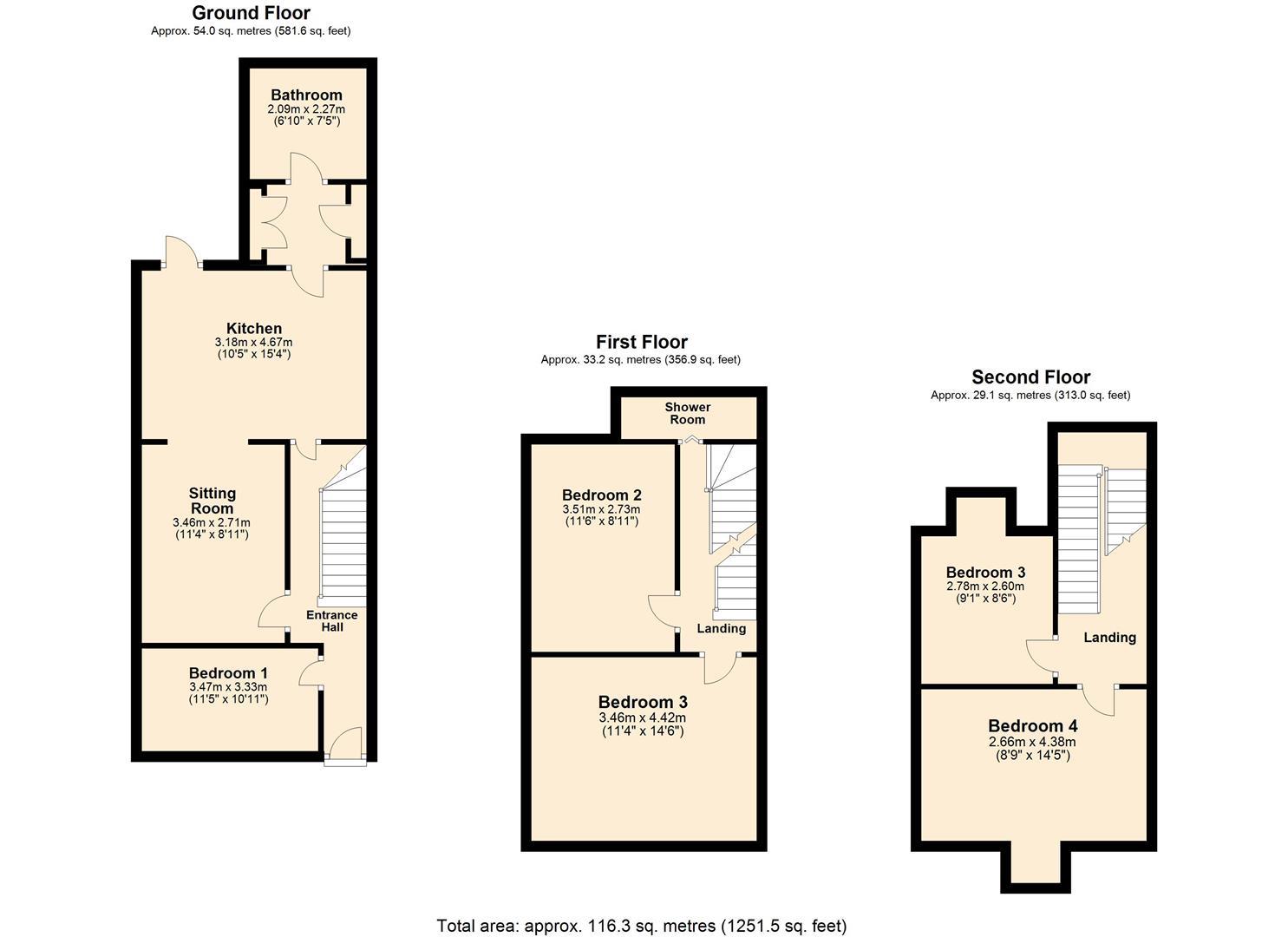 Portland Street, Exeter floorplan