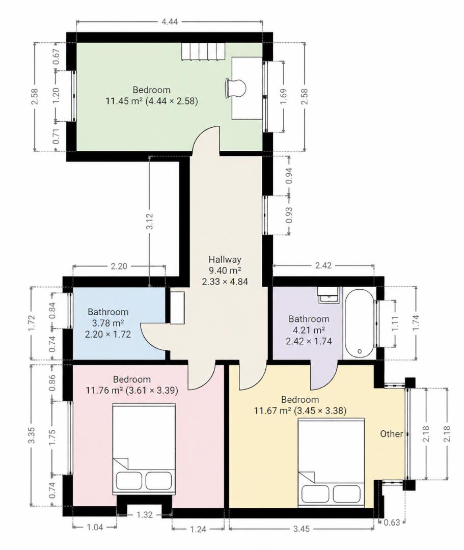3, Bridgewood Road, Worcester Park floorplan