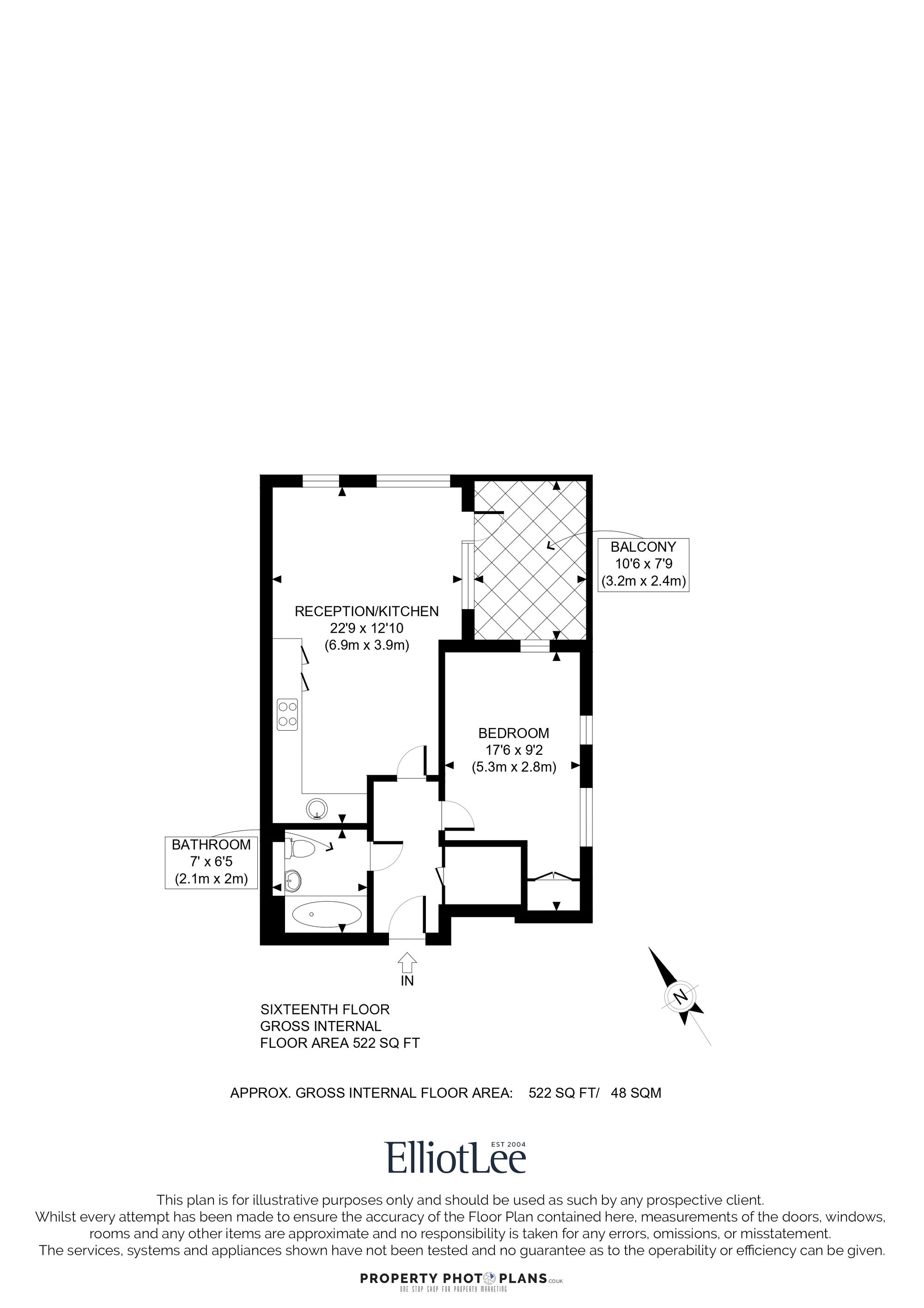 Flat 82, Culvert West House Masons Avenue, Harrow floorplan