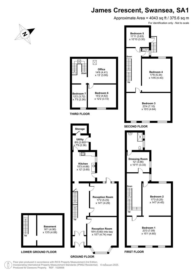 9, St. James Crescent, Swansea floorplan