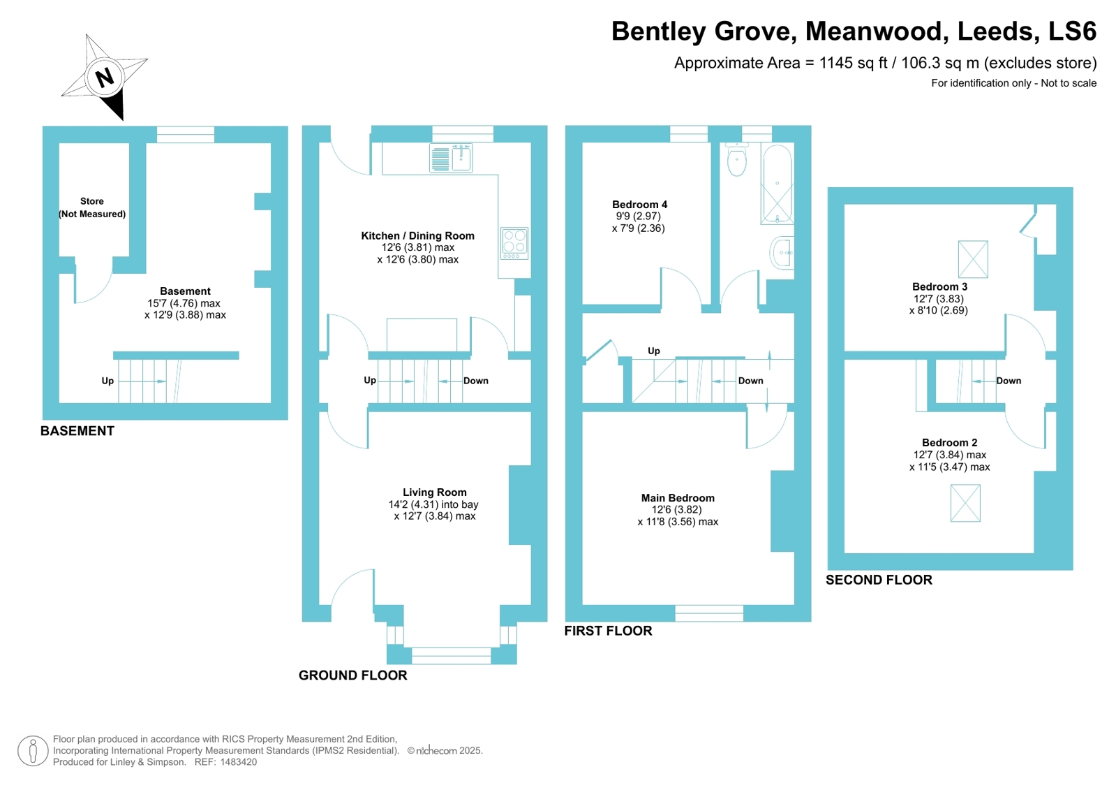 5, Bentley Grove, Leeds floorplan
