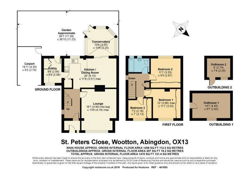 3 Bedrooms End terrace house for sale in St. Peters Close, Wootton, Abingdon OX13