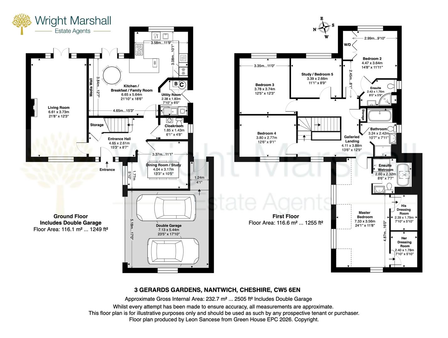 3, Gerards Gardens, Nantwich floorplan