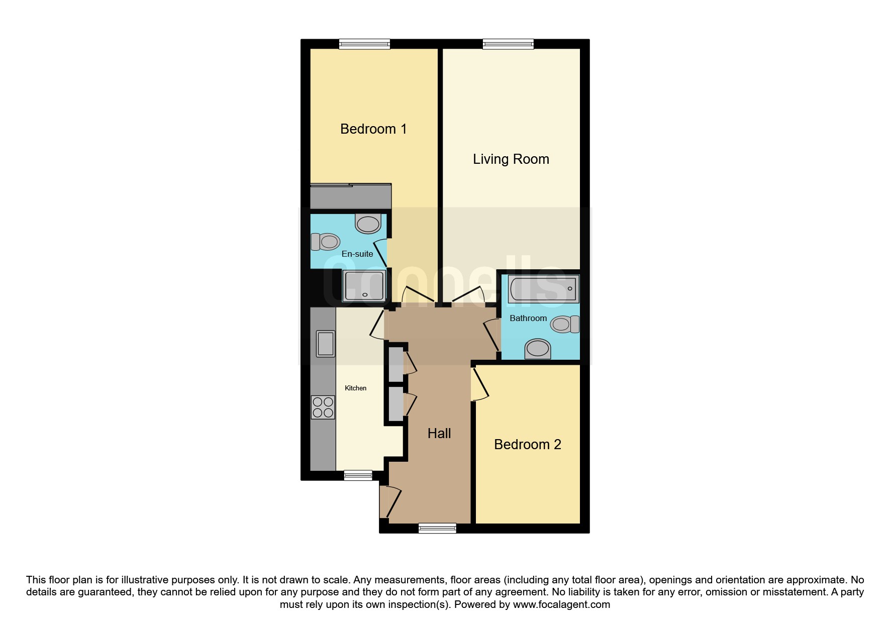 Flat 16, Brindley Point, 20, Sheepcote Street, Birmingham floorplan