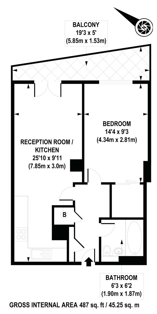 1 Bedrooms Flat for sale in 9 Albert Embankment, Nine Elms, London SE1