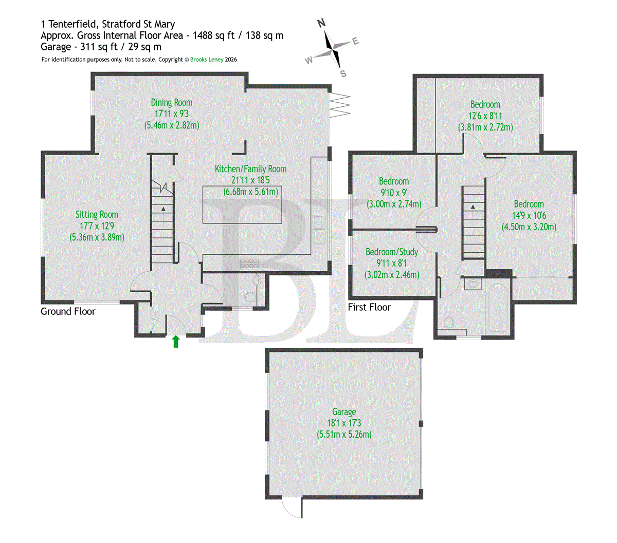 1, Tenterfield, Colchester floorplan