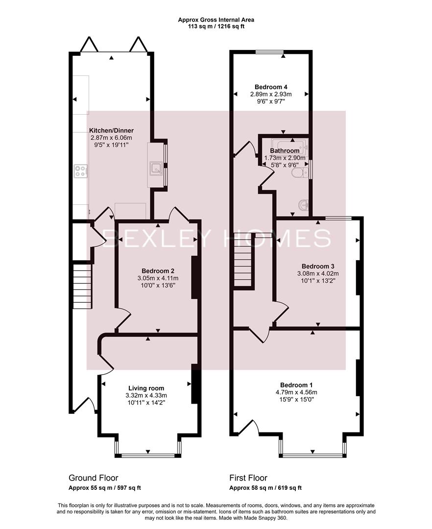 257, Woolwich Road, London floorplan