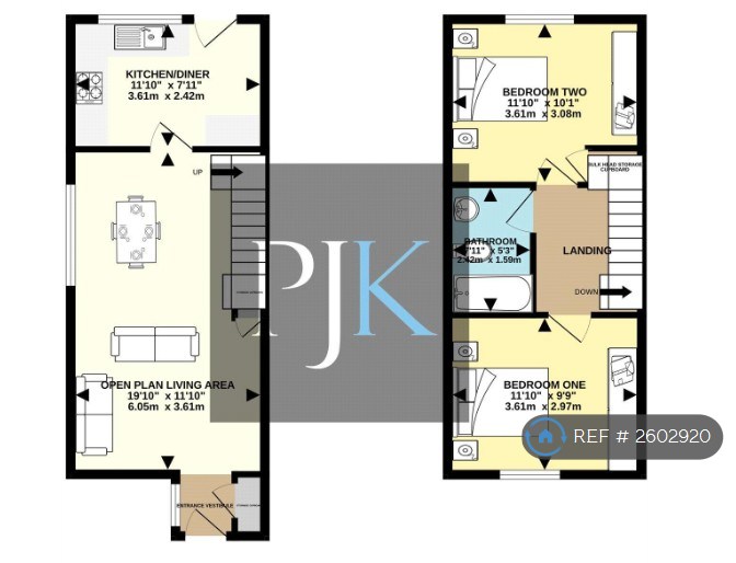 Berwick Ave, Stockport floorplan