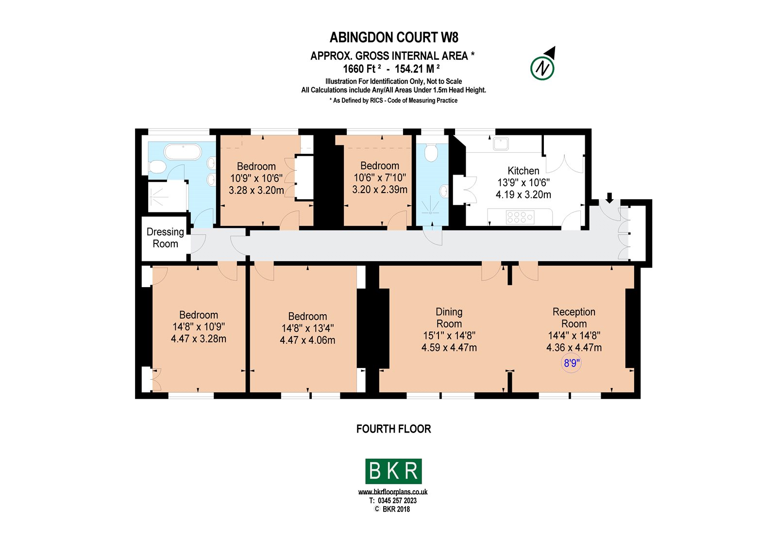 4 Bedrooms Flat to rent in Abingdon Court, Abingdon Villas, London W8