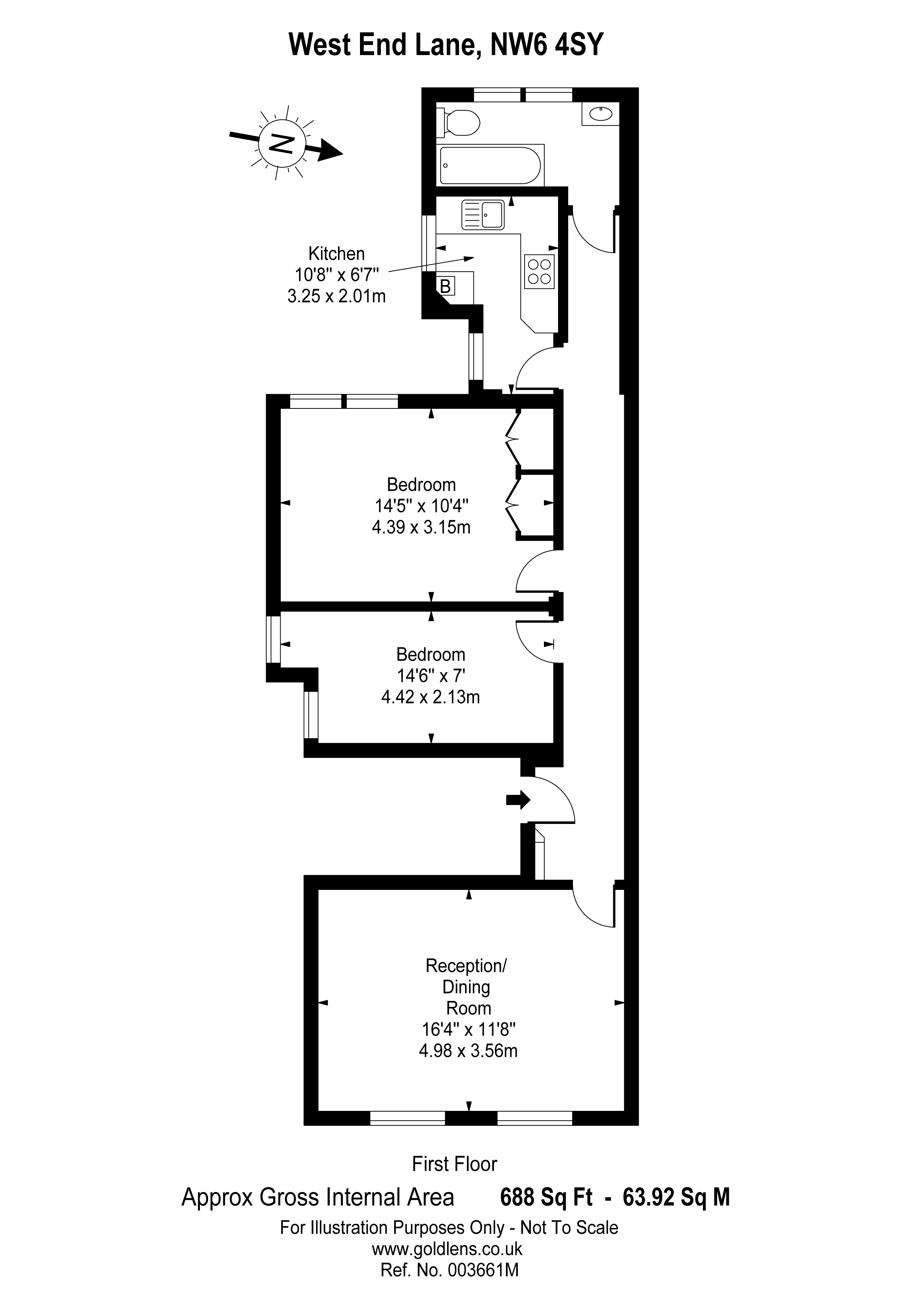 West End Lane, London floorplan