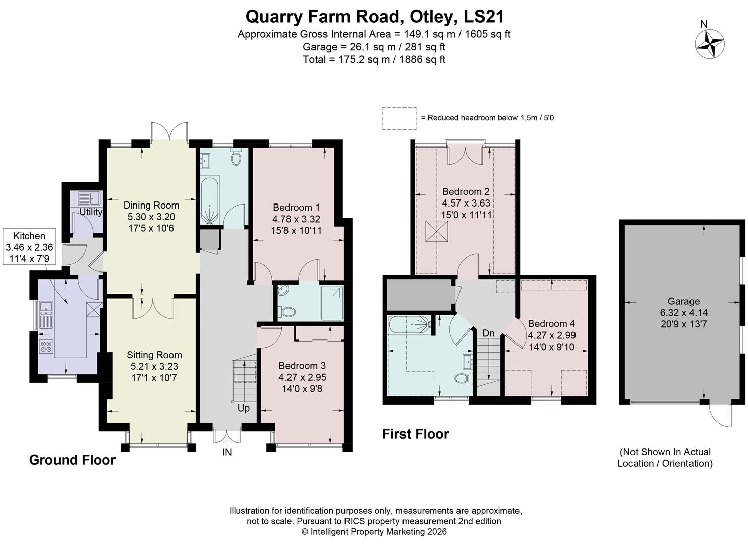 High Mede, Quarry Farm Road, Pool In Wharfedale floorplan