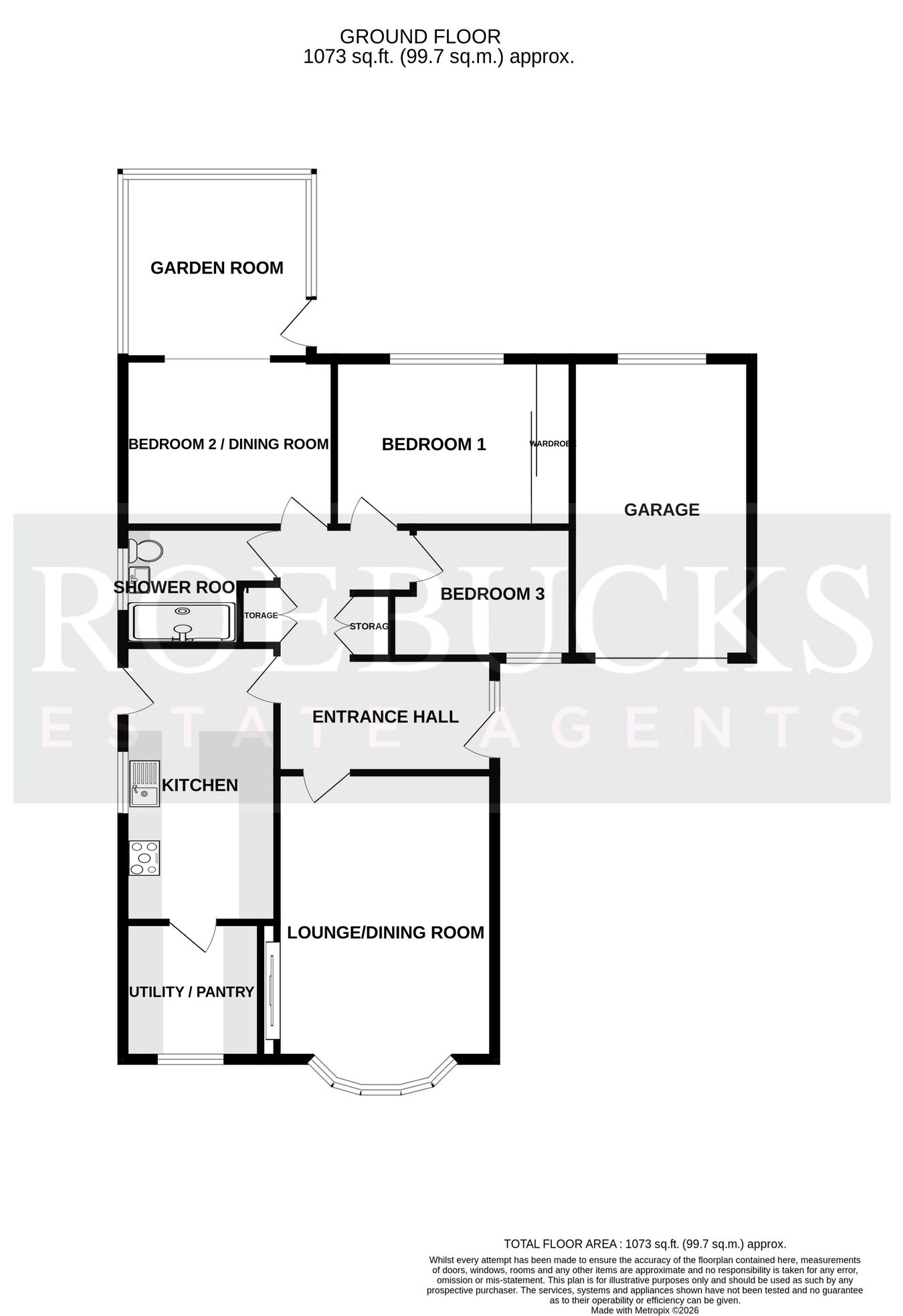 6, Bradwell Avenue, Barnsley floorplan
