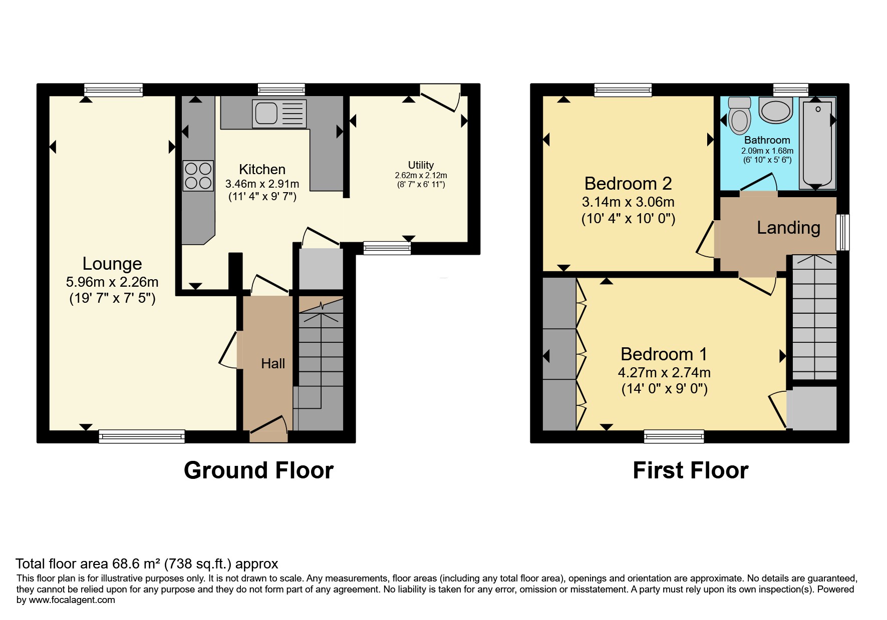 40, Great Park Road, Rotherham floorplan