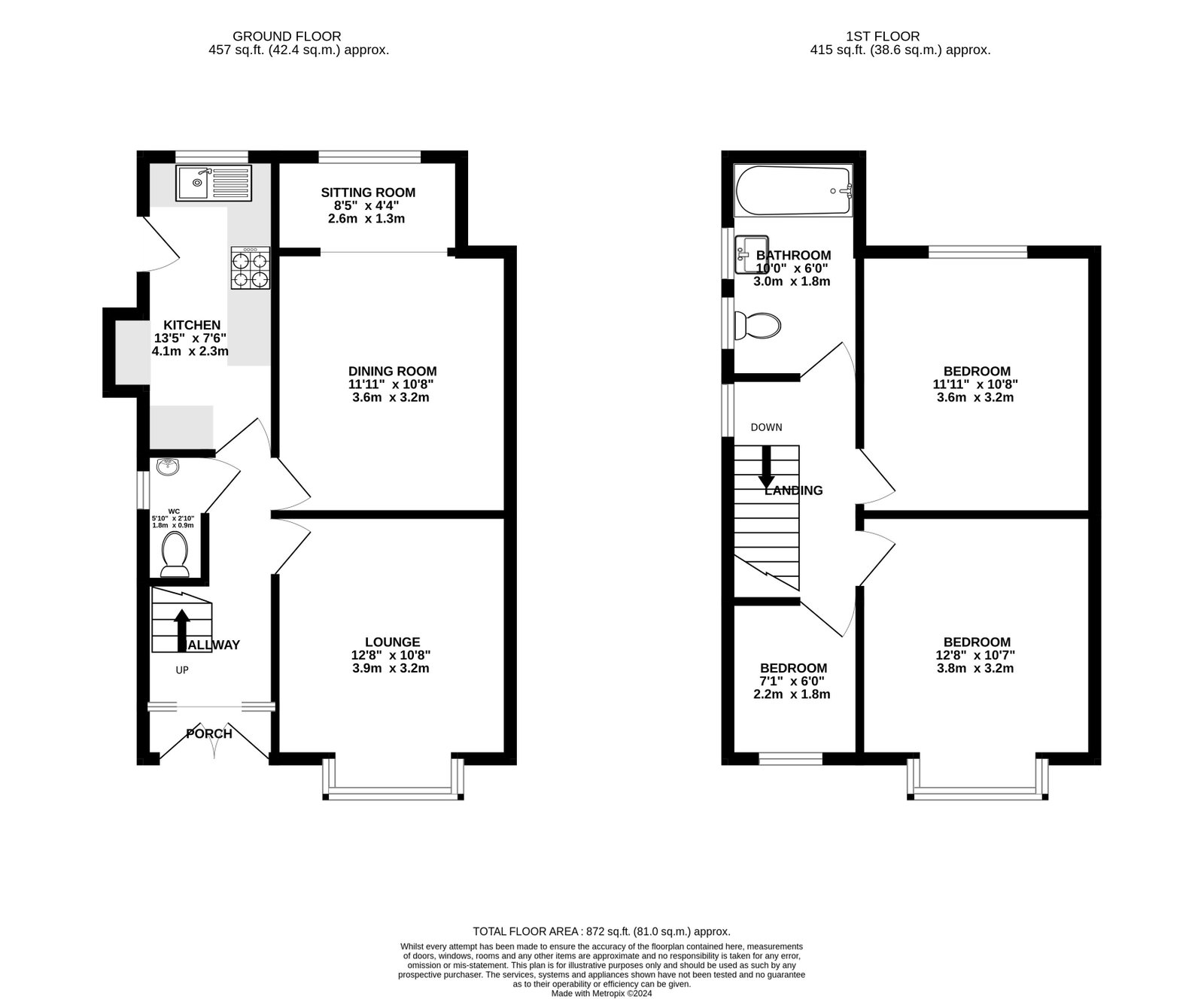 Woodlands Drive, Preston floorplan