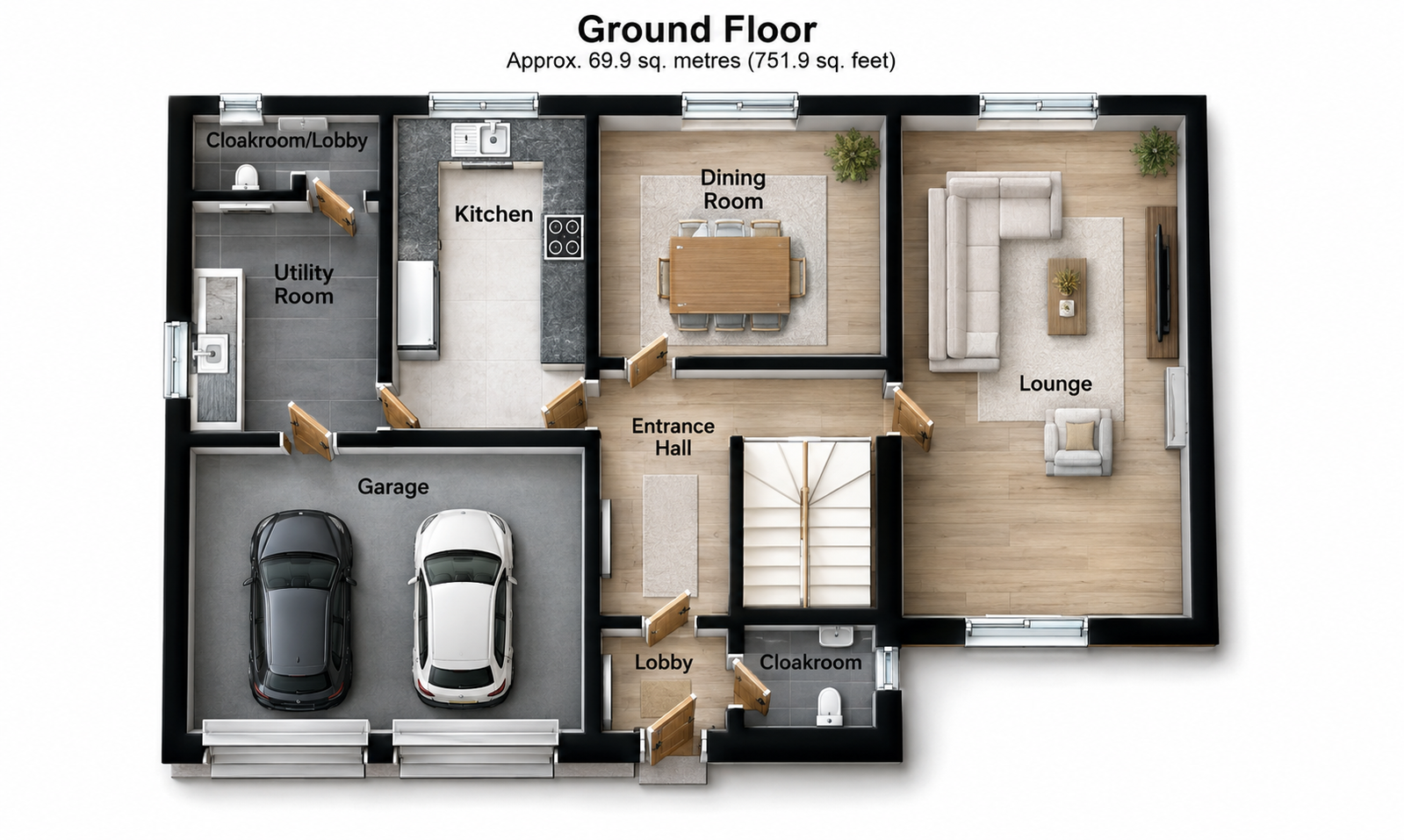 90, The Platters, Gillingham floorplan