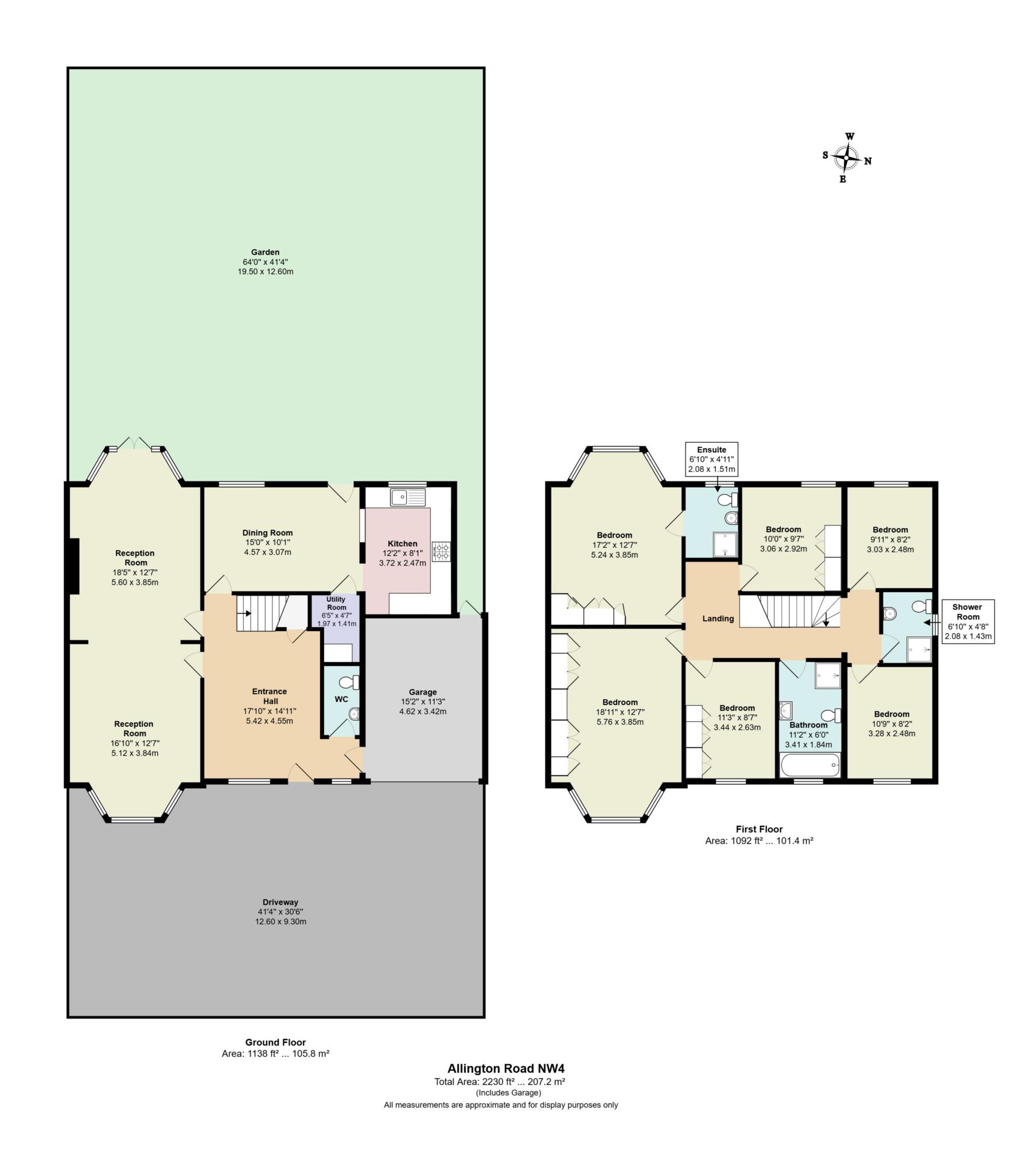 17, Allington Road, London floorplan