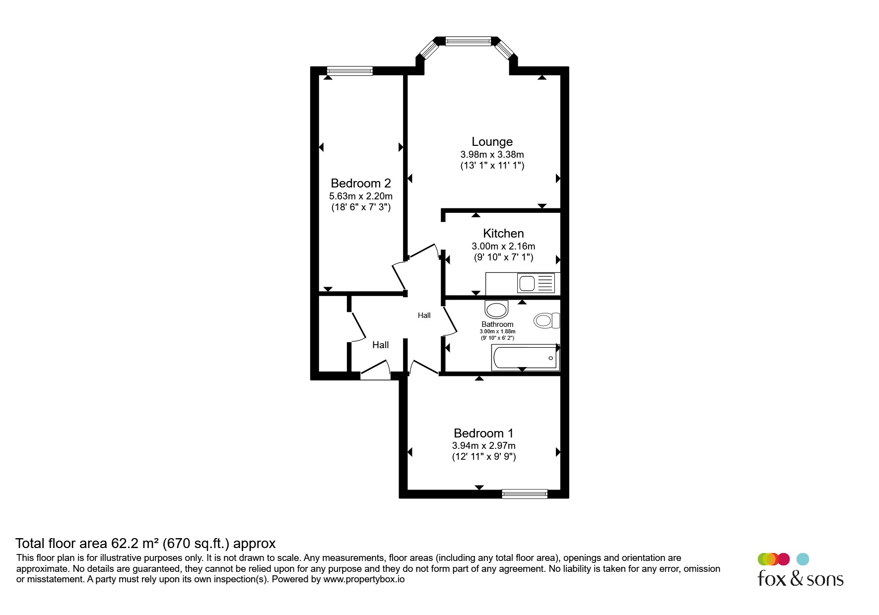 32, St James Court, 17-18, Western Parade, Southsea floorplan
