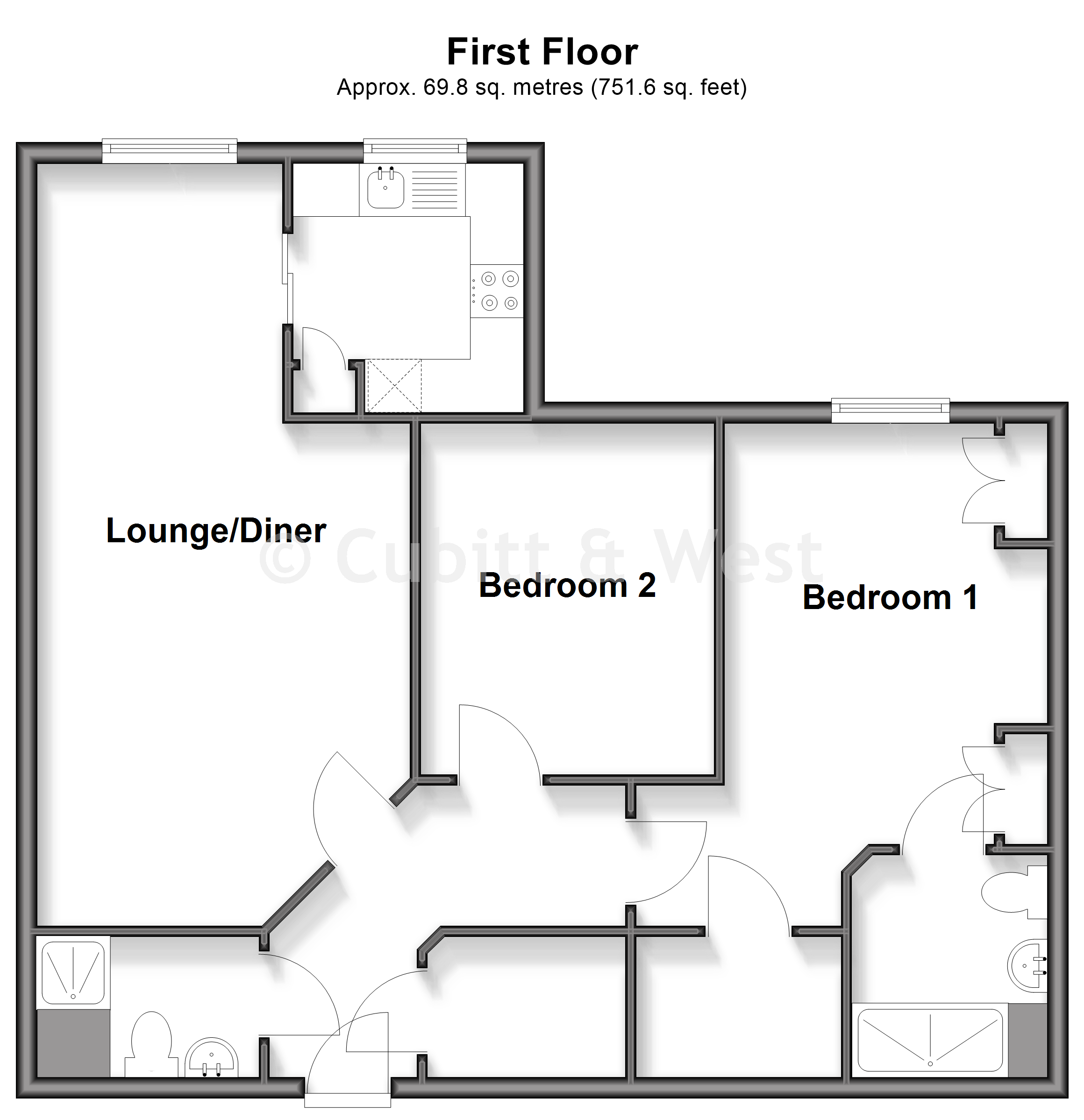 Victory Court, Beaconsfield Road, Waterlooville floorplan
