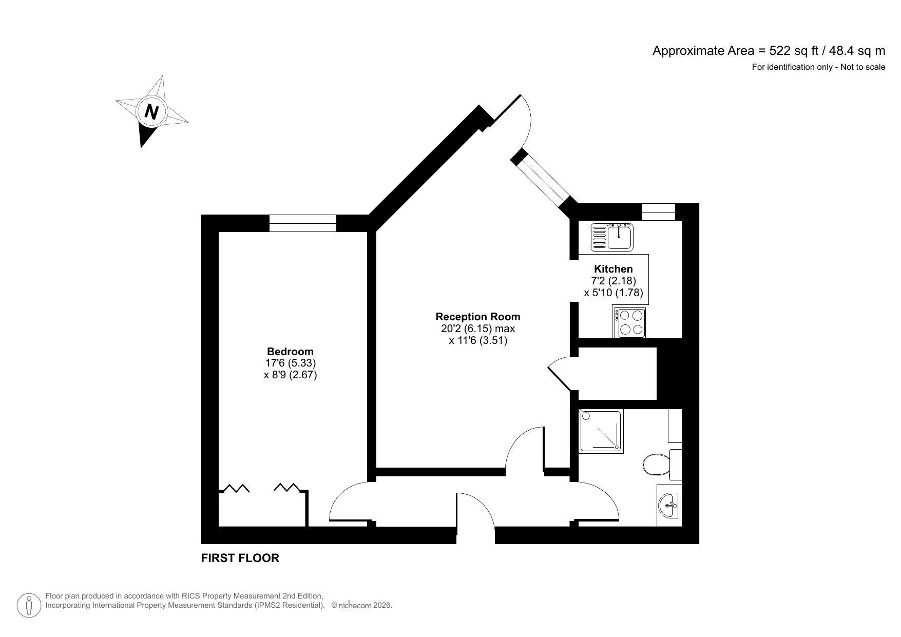 15, Homewalk House, London floorplan