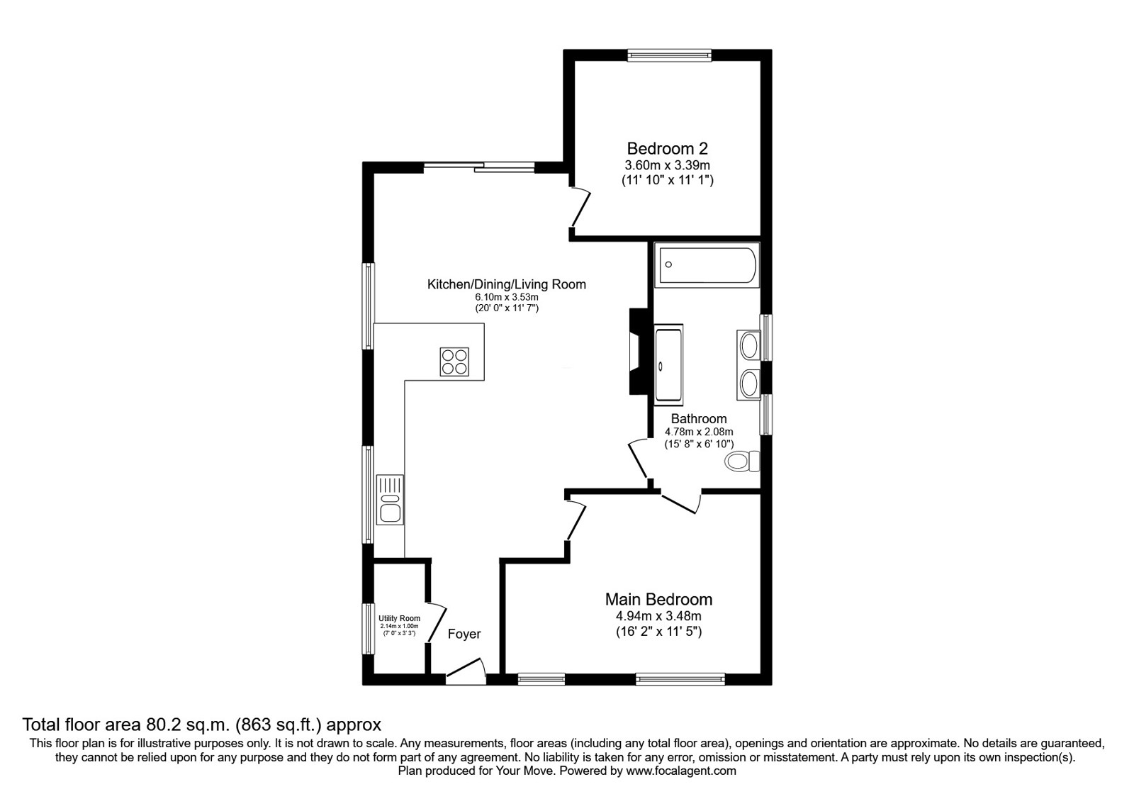 Laurel Terrace, Cumbria floorplan