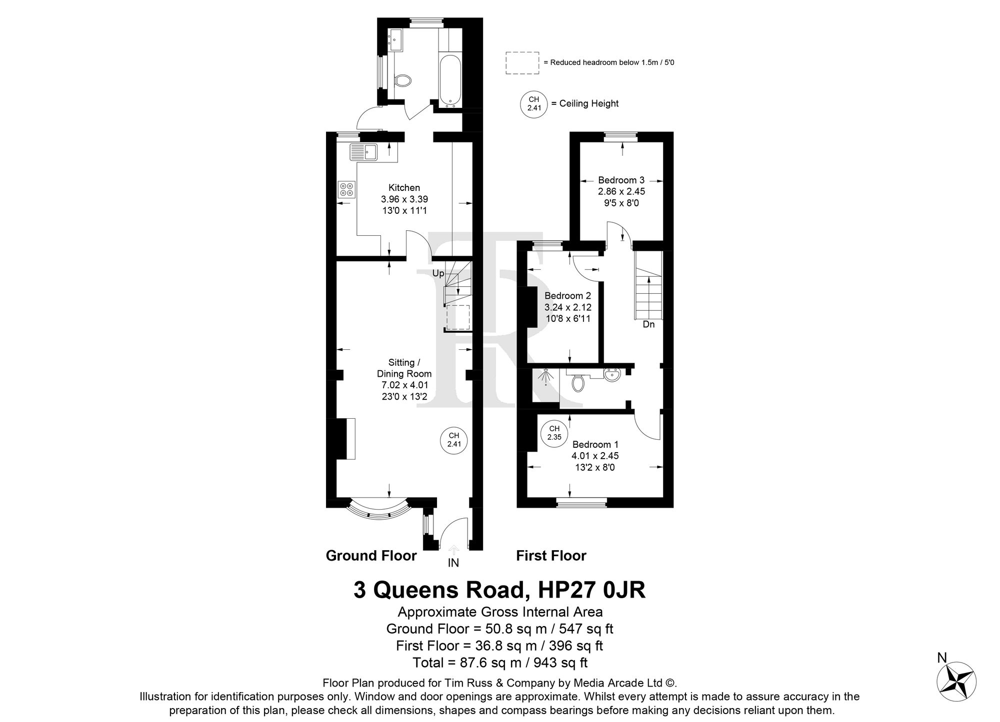 3 Queens Road, Princes Risborough floorplan